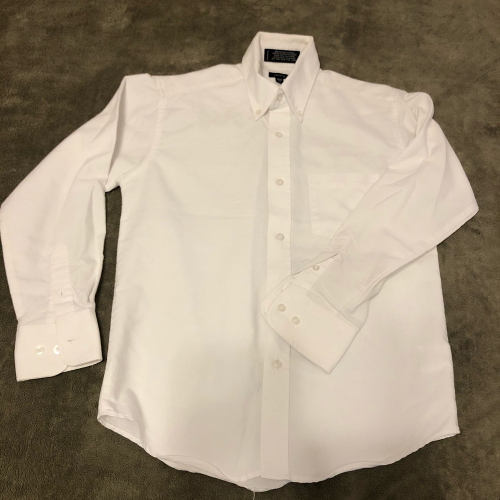 Boys white Claiborne button down shirt